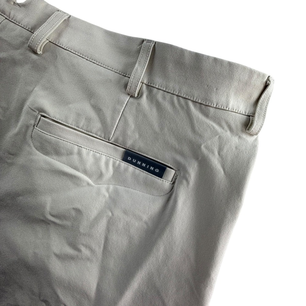 Dunning Golf Shorts Mens 40 Tan Khaki Flat Front Performance DN801410EB